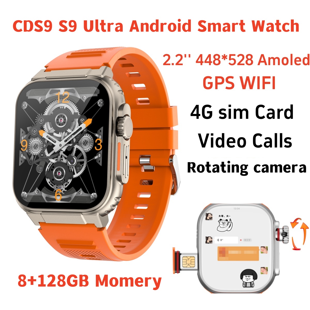 Smartwatch Id - Original S10 Smart Watch 4G/5G Network