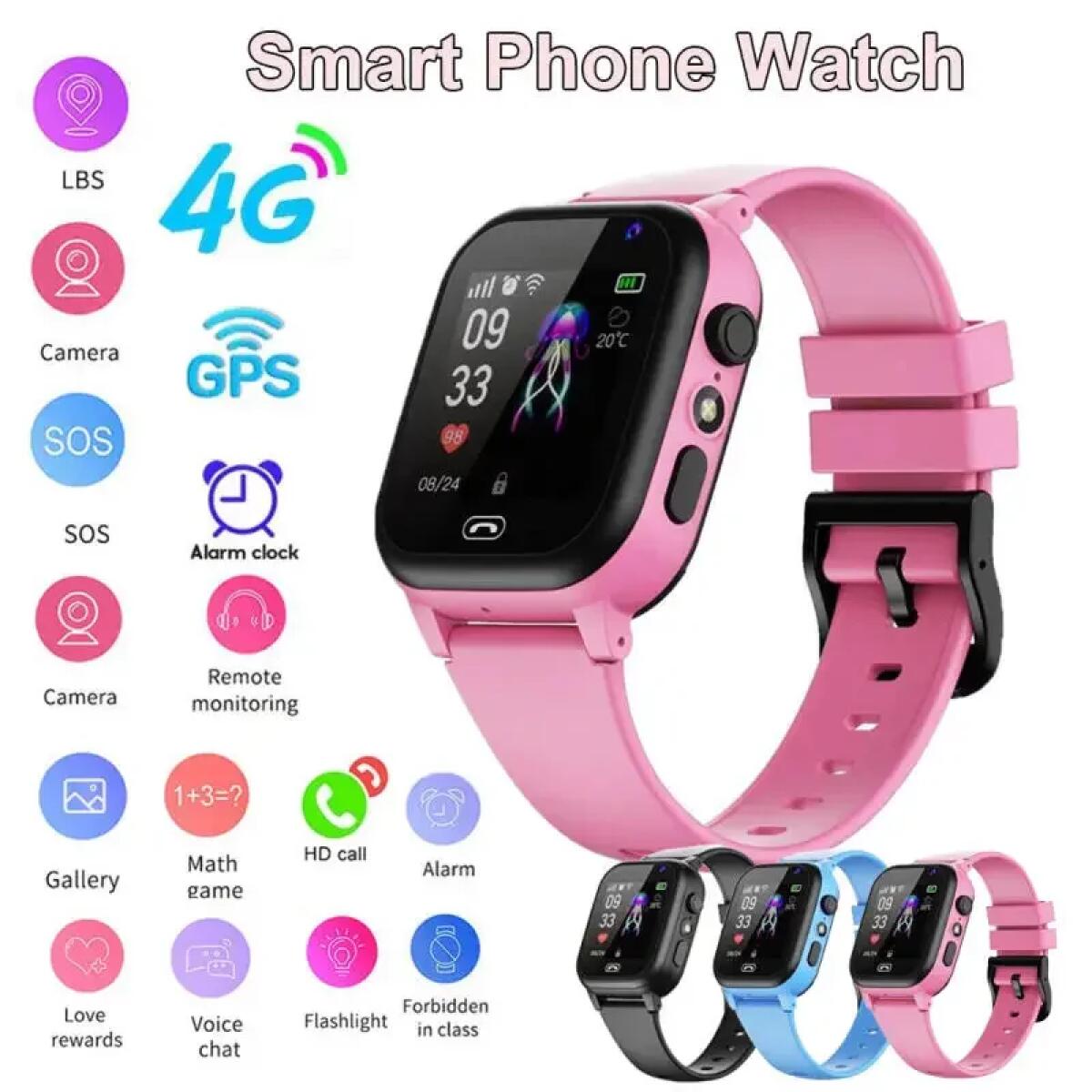 Smartwatch Id - Kids Smart Watch 4G Multifunctional Waterproof
