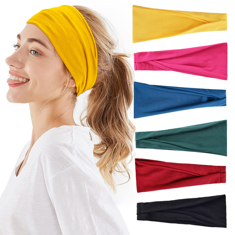 Milanaise Mesh Band - Solid Color Sports Yoga Headband Sweat-absorbing
