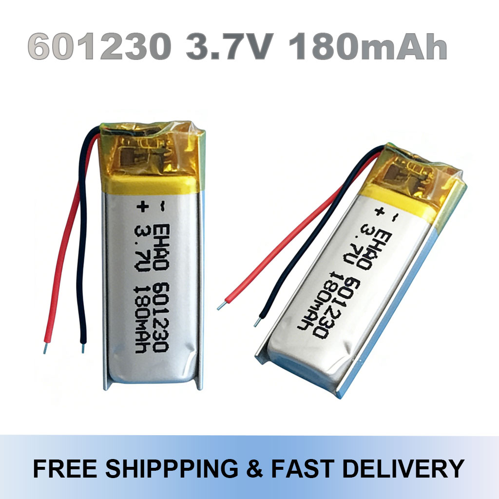 Smartwatch Headset - 601230 3.7V 180mAh Rechargeable Li-Polymer Battery