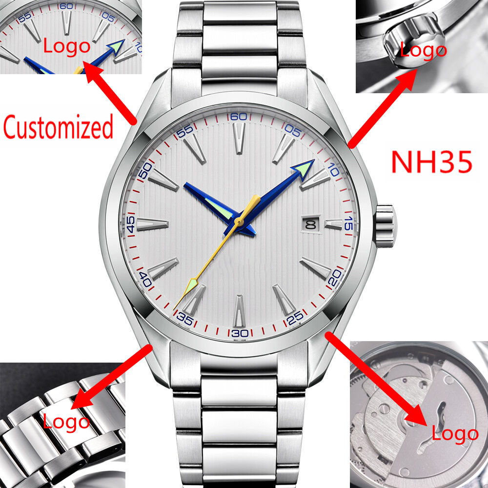 Accessories With Watch - Custom Logo 41mm Men Miyota/NH35 Automatic