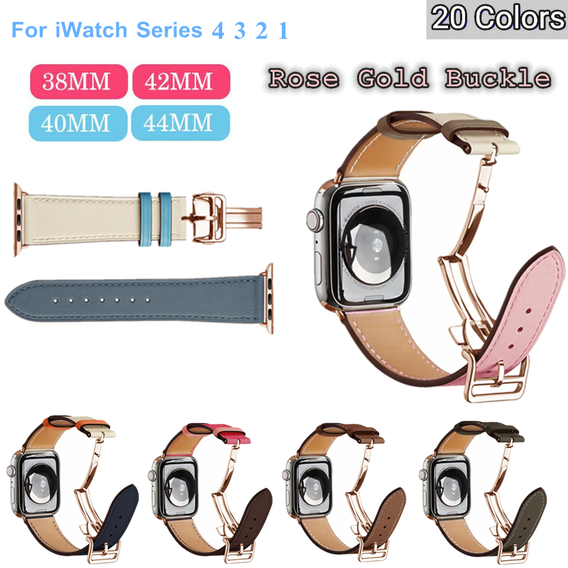 Smartwatch Accessories Shop - Rose Gold Buckle Strap For Apple