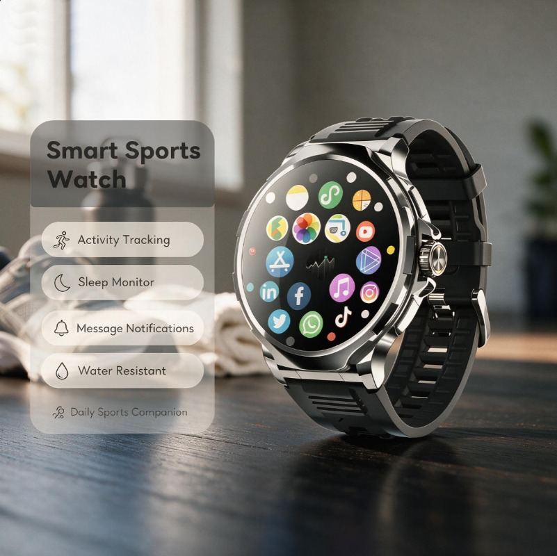 Android Smartwatch Accessories - 4G SIM Multifunctional Sports Smart Watch