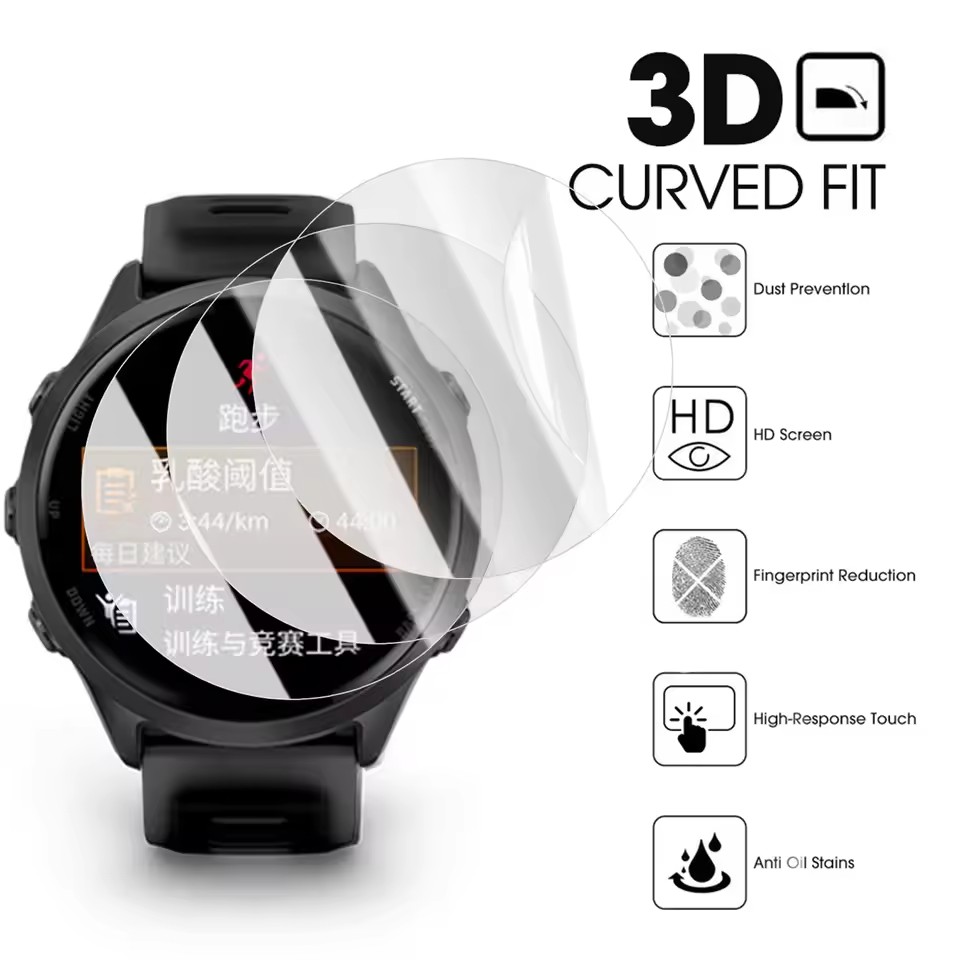 1-3Pcs Hydrogel Film For Garmi - огляд і ціна Garmin Smartwatch Accessories