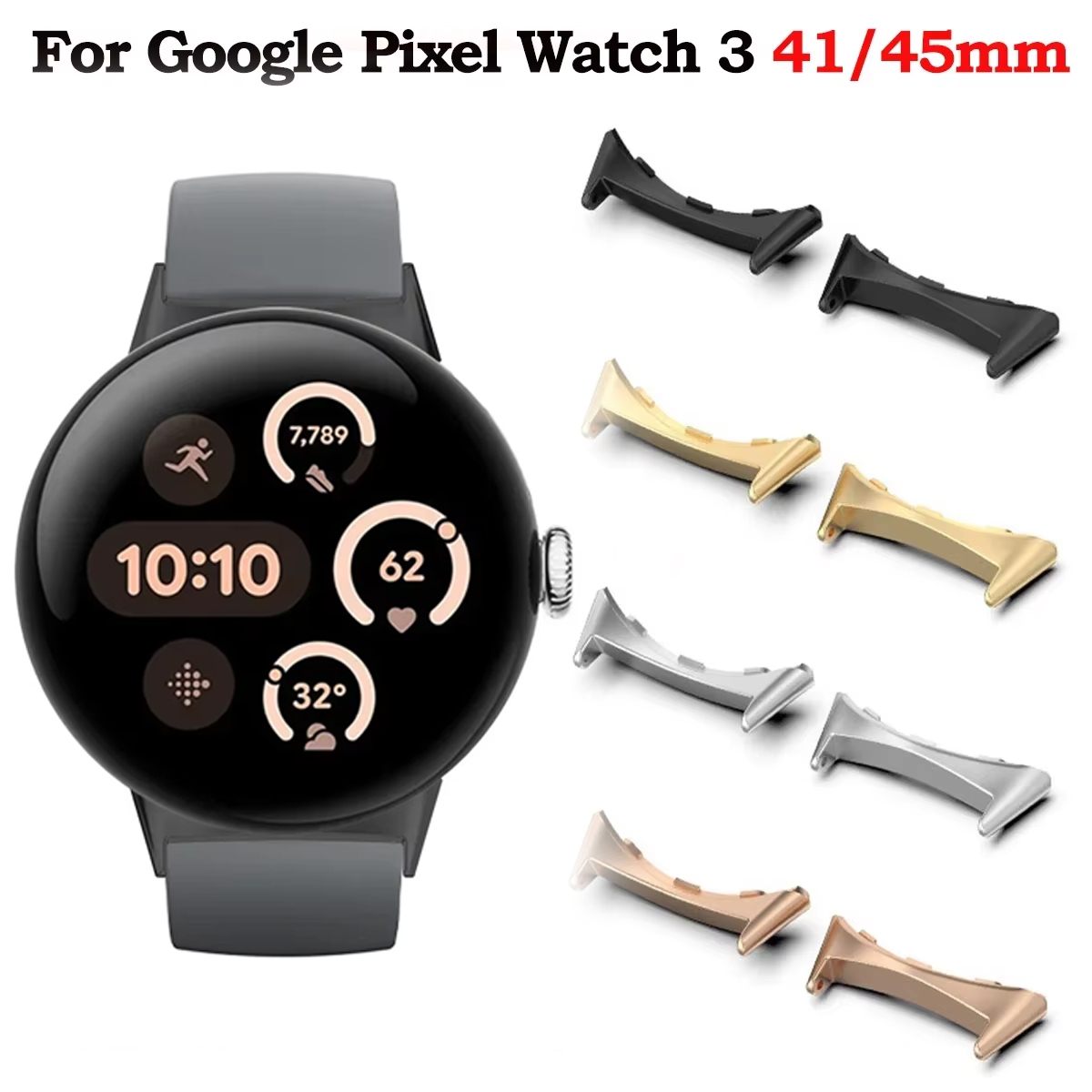 2pcs Watch Strap Connector Ada - огляд і ціна Smartwatch Straps & Accessories