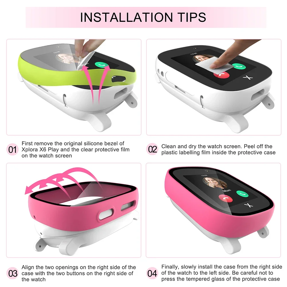 Case for Xploar X6 Play Kids S - огляд і ціна Garmin Smartwatch Accessories