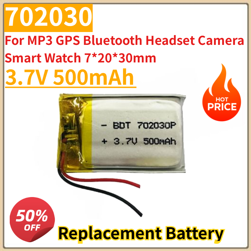 New 3.7V 500mAh 702030 Lithium - огляд і ціна Smartwatch Headset