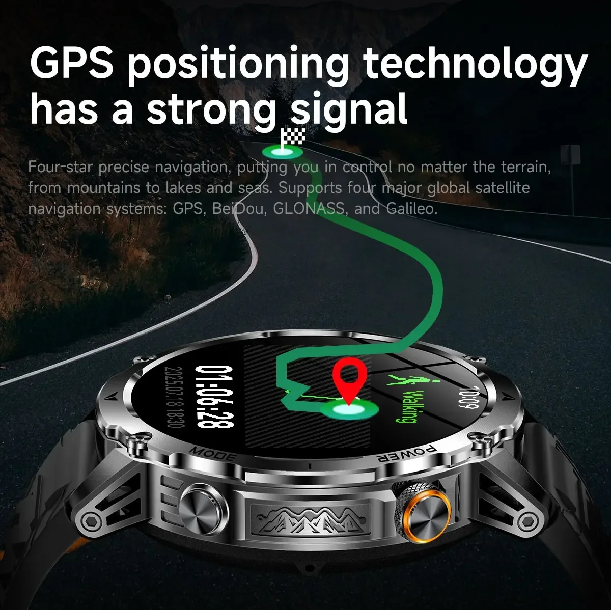 Men's Military Smartwatch with - огляд і ціна Smartwatch M Active