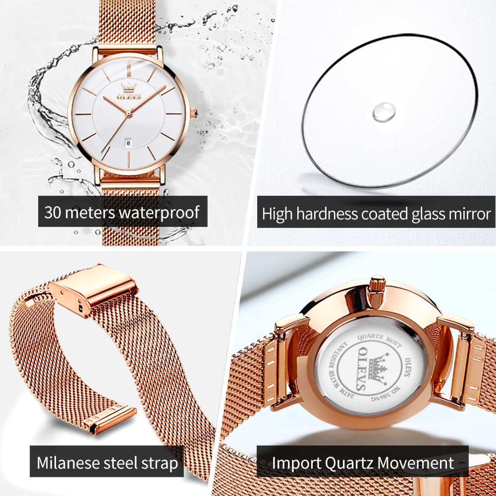 OLEVS Woman Watch 5869 Elegant - огляд і ціна Accessories With Watch