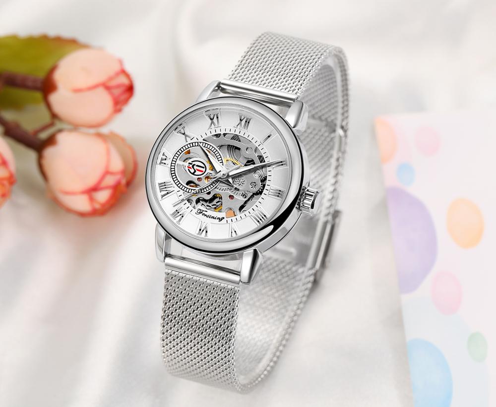 Reloj Mujer FORSINING Fashion  - огляд і ціна Stainless Mesh Band