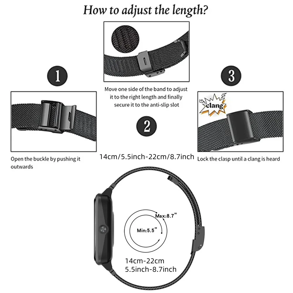 Metal Bands for Honor Watch 4  - огляд і ціна Stainless Mesh Band