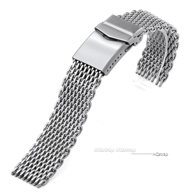 Solid Stainless Steel Shark Me - огляд і ціна Stainless Mesh Band
