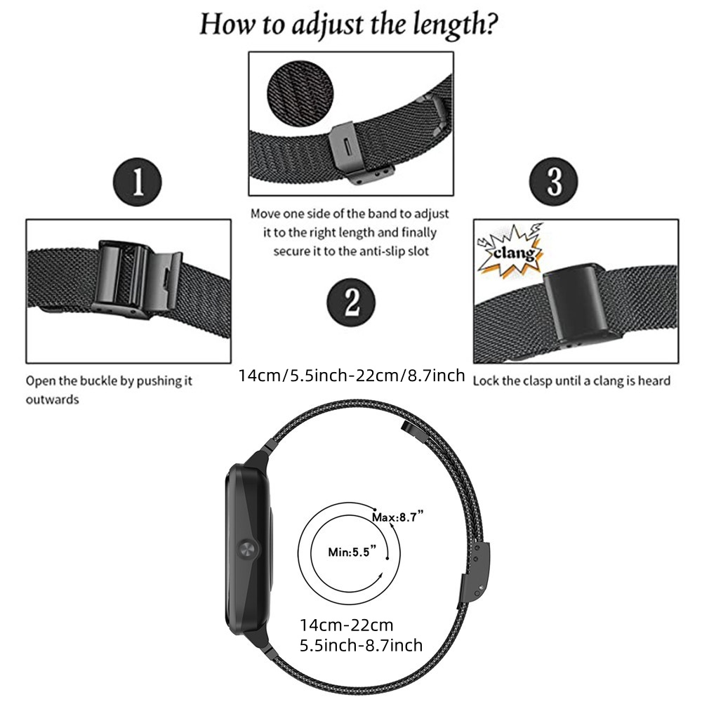 Metal Bands for Honor Watch 5  - огляд і ціна Stainless Mesh Band