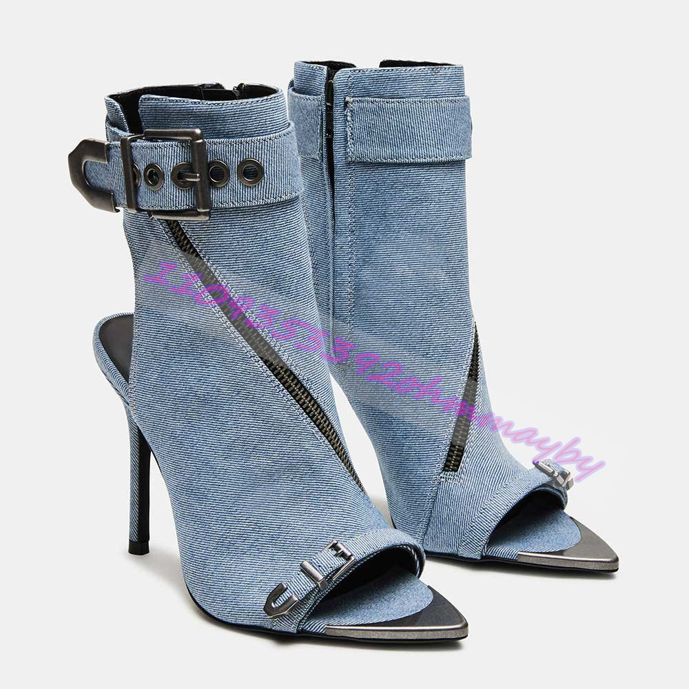 Summer Blue Denim Pointed-Toe  - огляд і ціна Leather Classic Strap