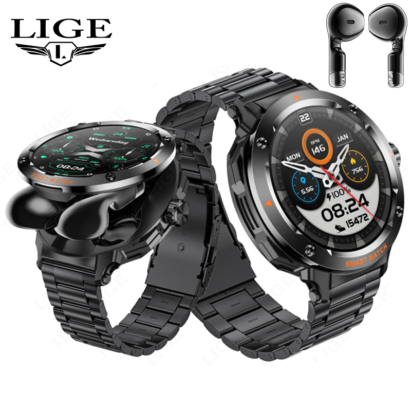 New Men's 2 In 1 Headset Smart - огляд і ціна Smartwatch Headset