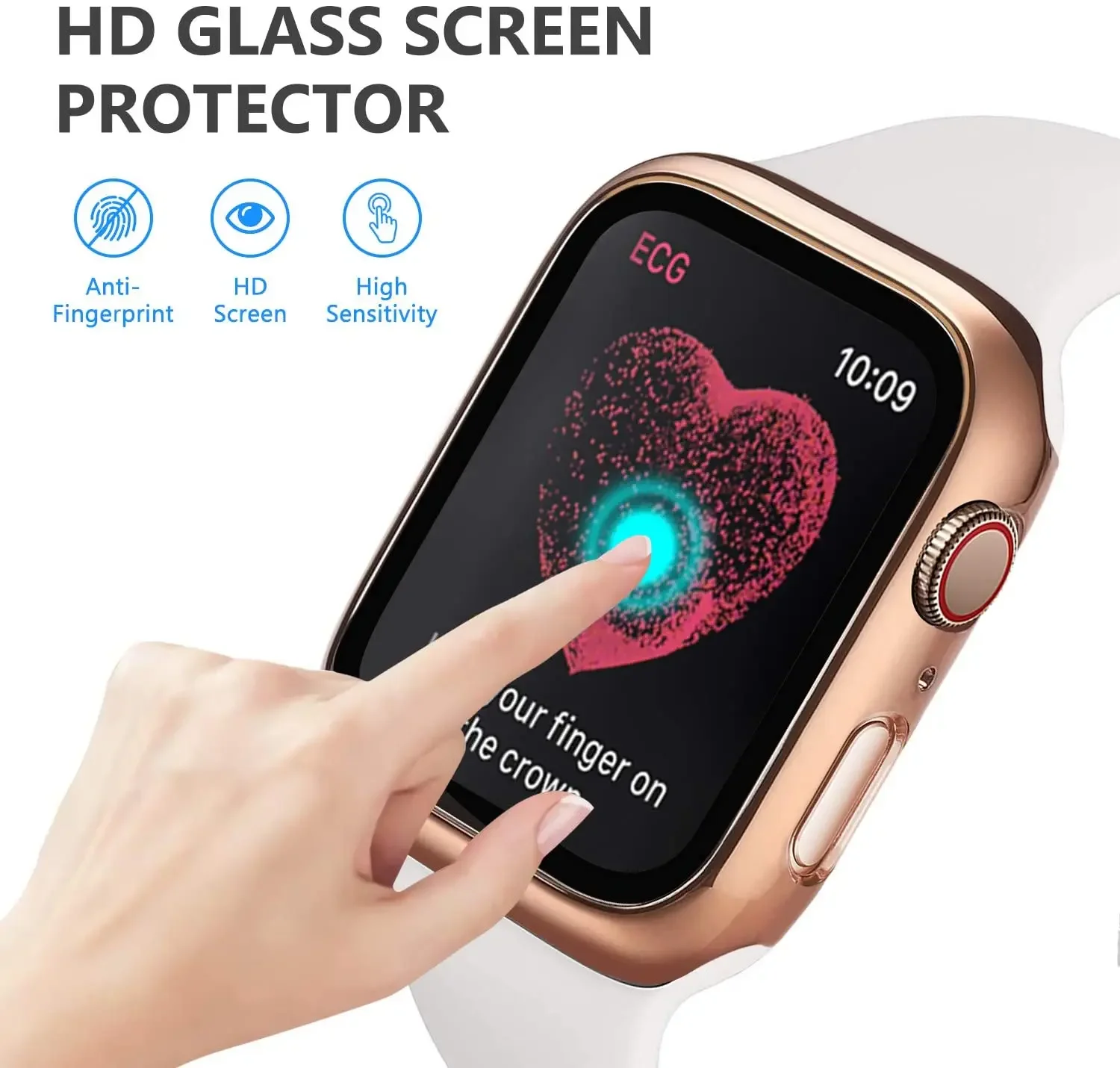 Tempered Glass+cover For Apple - огляд і ціна Smartwatch Icon