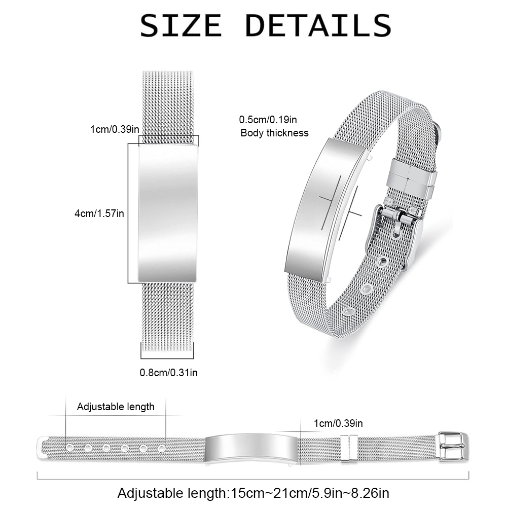 Cremation Jewelry Urn Bracelet - огляд і ціна Stainless Mesh Band