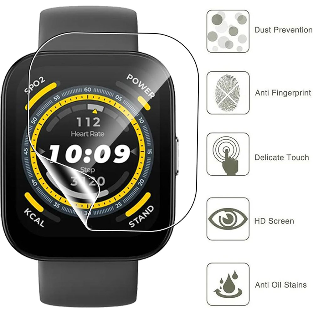 3PCS Clear HD Film Screen Prot - огляд і ціна Amazfit Smartwatch Accessories