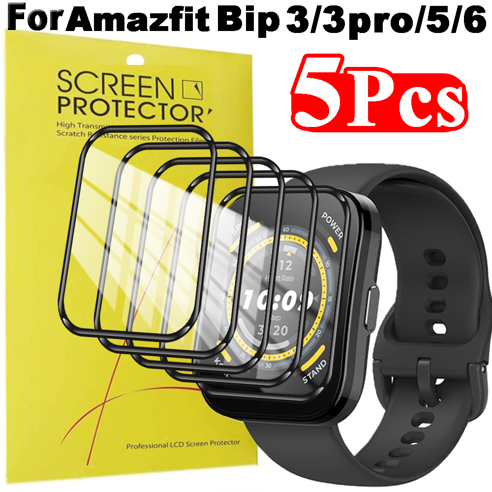 1-5Pcs HD Screen Protector for - огляд і ціна Amazfit Smartwatch Accessories