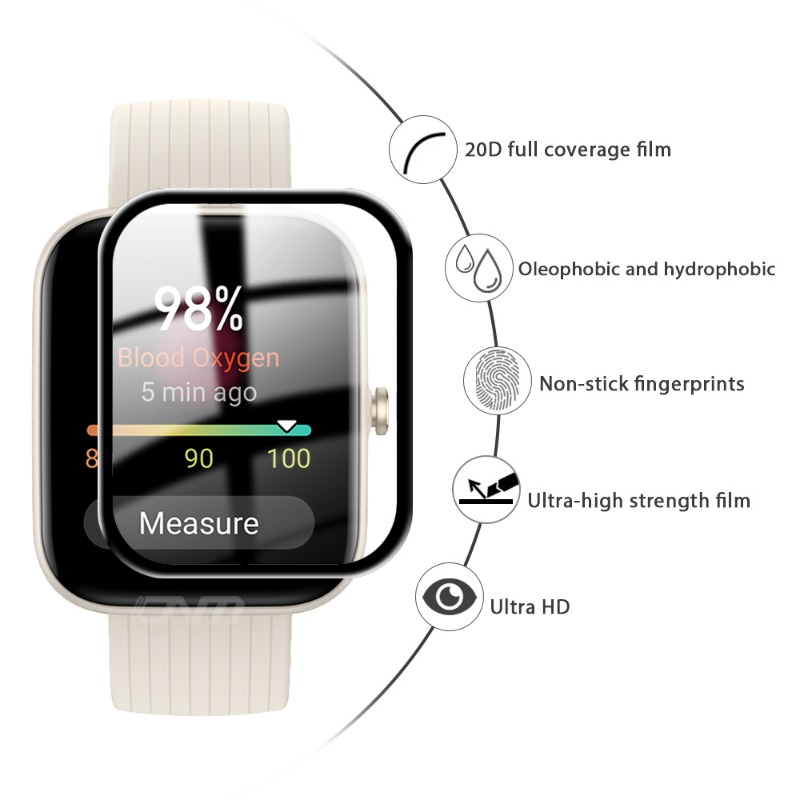 1-5Pcs HD Screen Protector for - огляд і ціна Amazfit Smartwatch Accessories