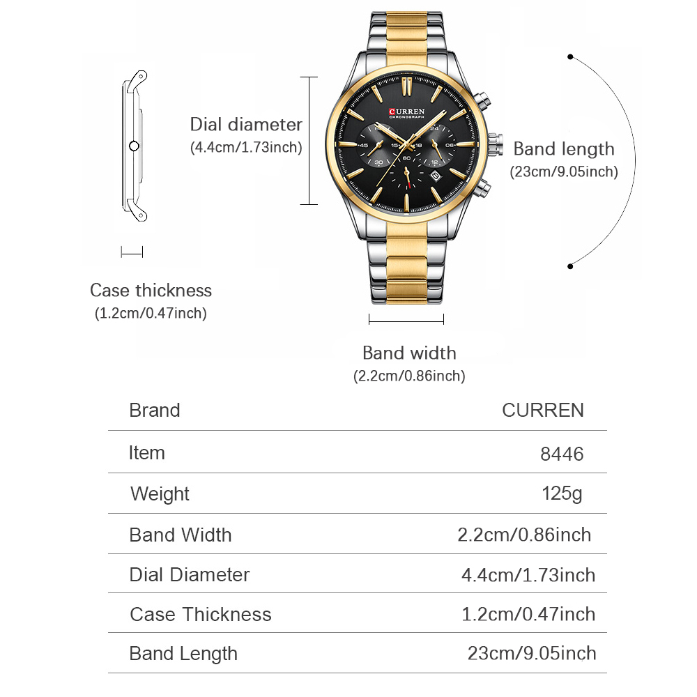 CURREN Casual Quartz Chrono Sp - огляд і ціна Accessories With Watch