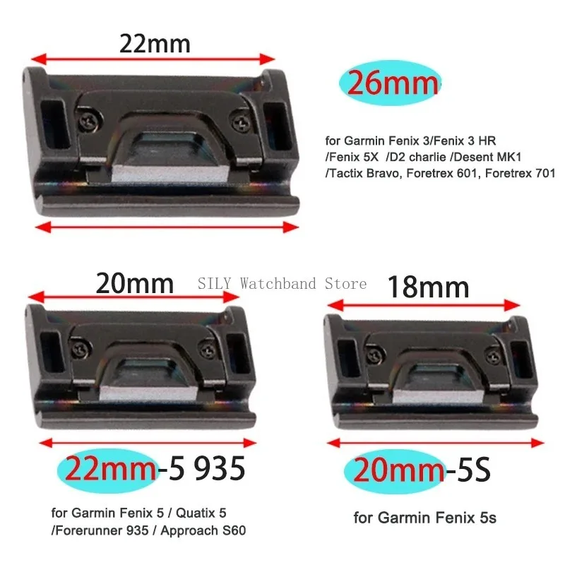 2PCS  Quick-Fit Metal Bands Co - огляд і ціна Watch Band Connector