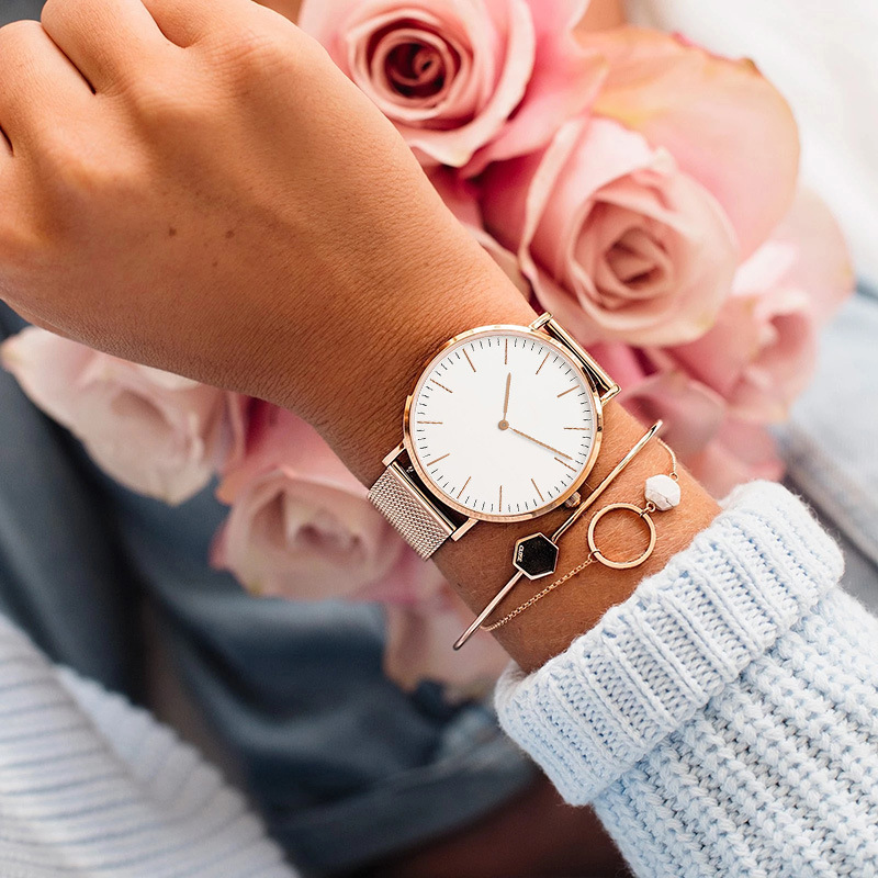 Top Brand Luxury Watches Women - огляд і ціна Stainless Mesh Band