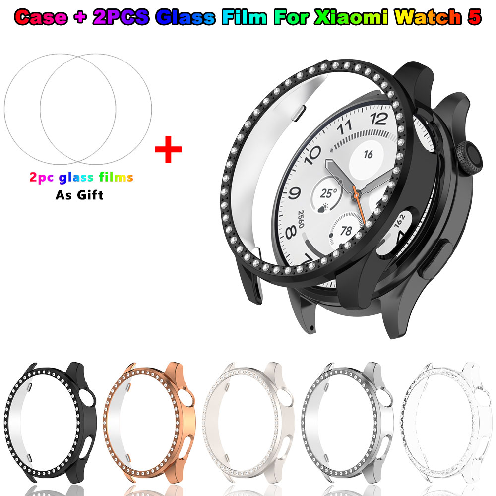Bling PC Case + Glass Film For - огляд і ціна Xiaomi Smartwatch Accessories