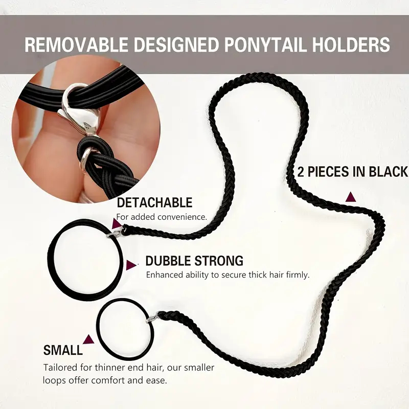 Long Elastic Ponytail Holder M - огляд і ціна Milanaise Mesh Band
