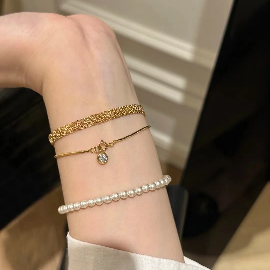 Stainless Steel 18K Gold Plate - огляд і ціна Stainless Mesh Band