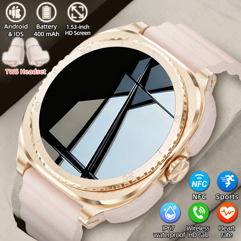 LIGE 2 In 1 TWS Headset Smart  - огляд і ціна Smartwatch Headset