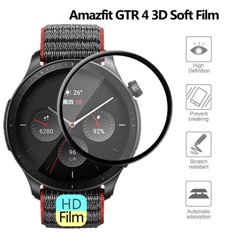 For Amazfit GTR 4 Screen Prote - огляд і ціна Amazfit Smartwatch Accessories