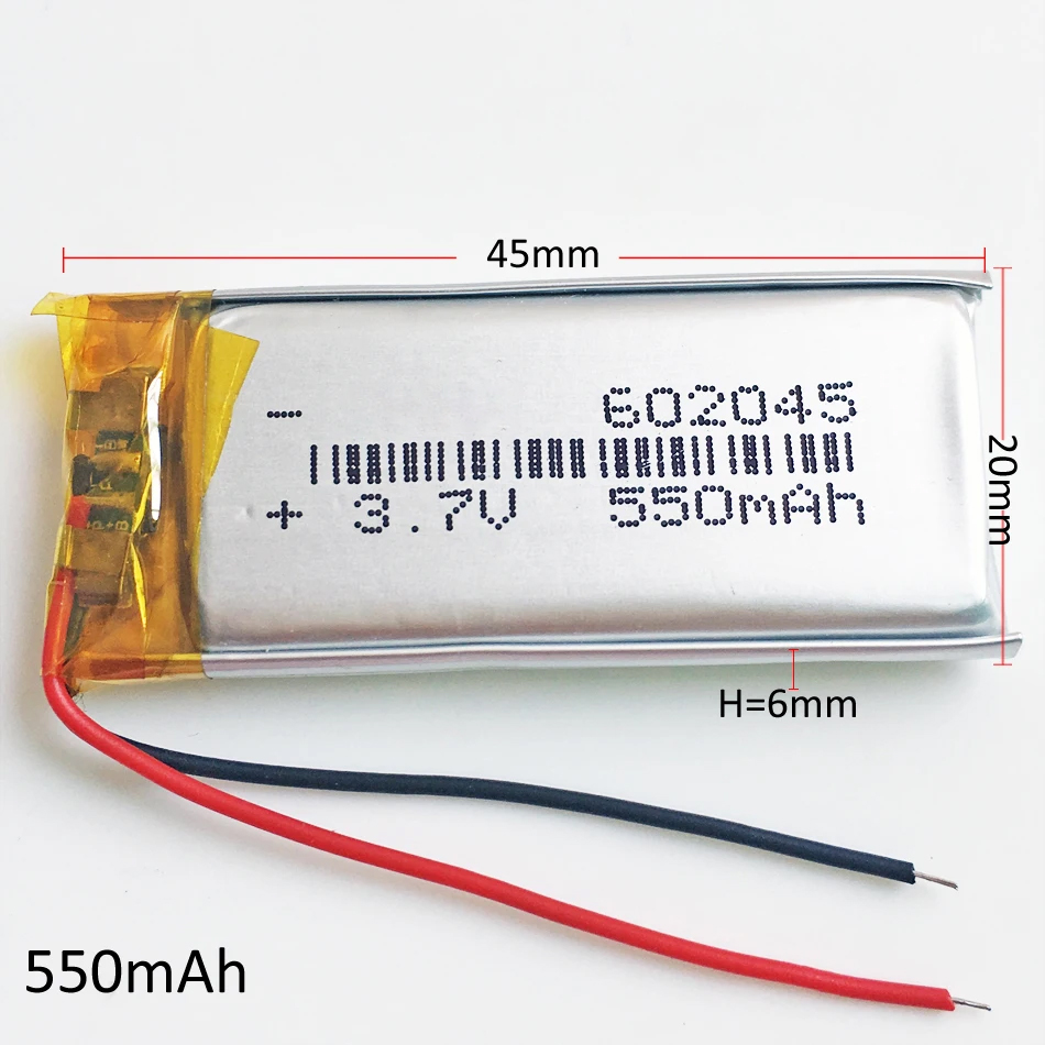 Lot 10 PCS 3.7V 550mAh Lipo Re - огляд і ціна Smartwatch Headset