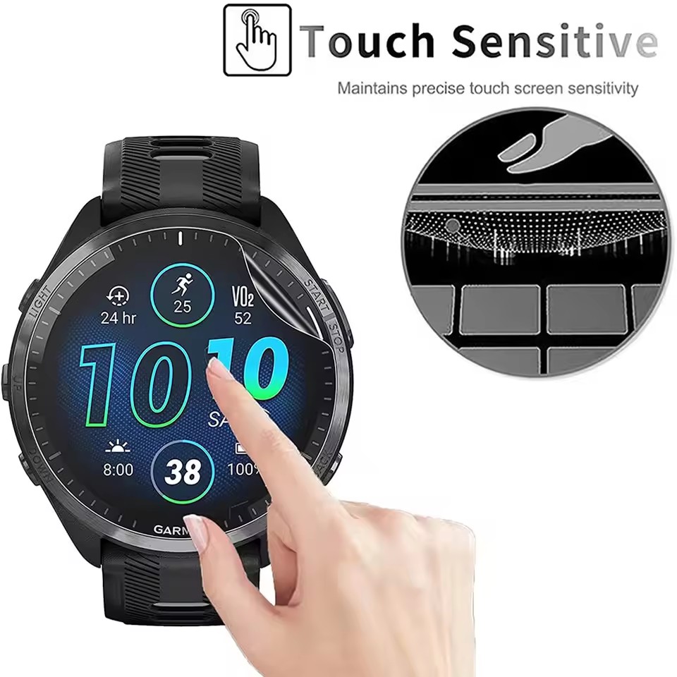 3Pcs Soft HD Hydrogel Protecti - огляд і ціна Garmin Smartwatch Accessories