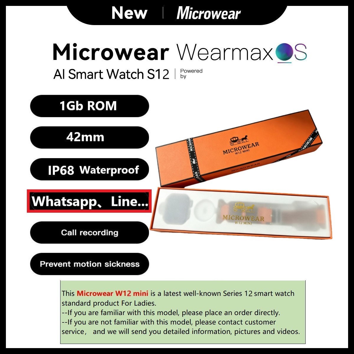 Microwear W12mini W11mini Watc - огляд і ціна Smartwatch M Active