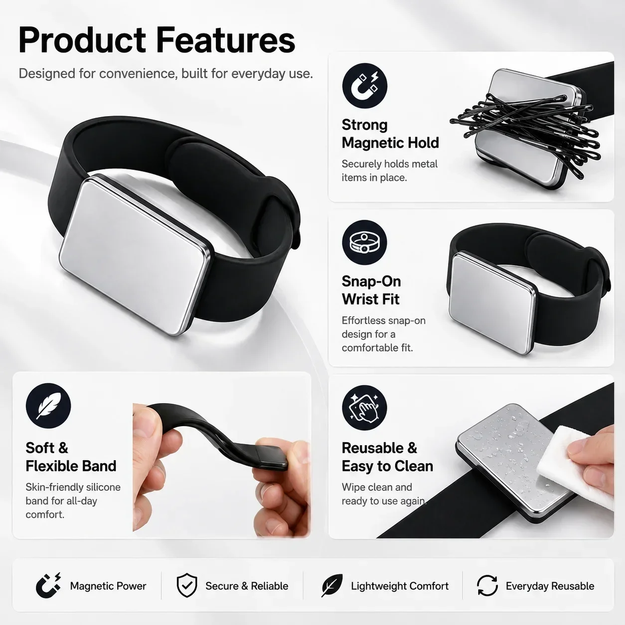 Magnetic Bracelet Watch Band,  - огляд і ціна Smartwatch Straps & Accessories