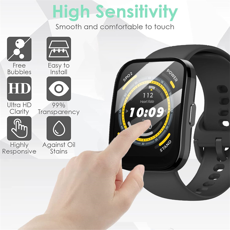 1-5Pcs Screen Protector For Am - огляд і ціна Amazfit Smartwatch Accessories